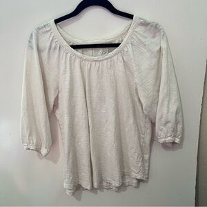 woman's loft white size small blouse